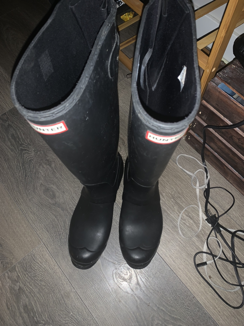 Hunter rubber boots, tall - ladies size 9 - photo 2
