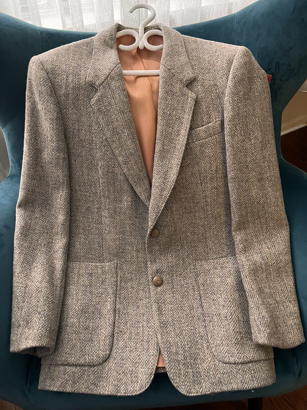 Handwoven vintage tweed jacket