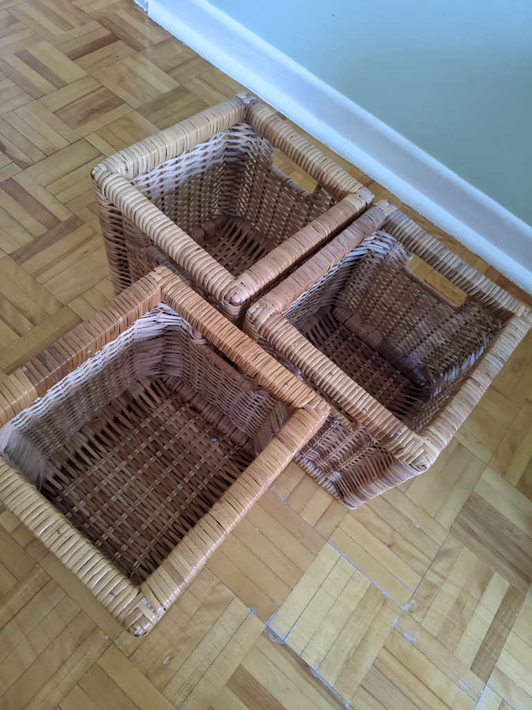 Rattan wicker storage bins 3 image indicator(3)