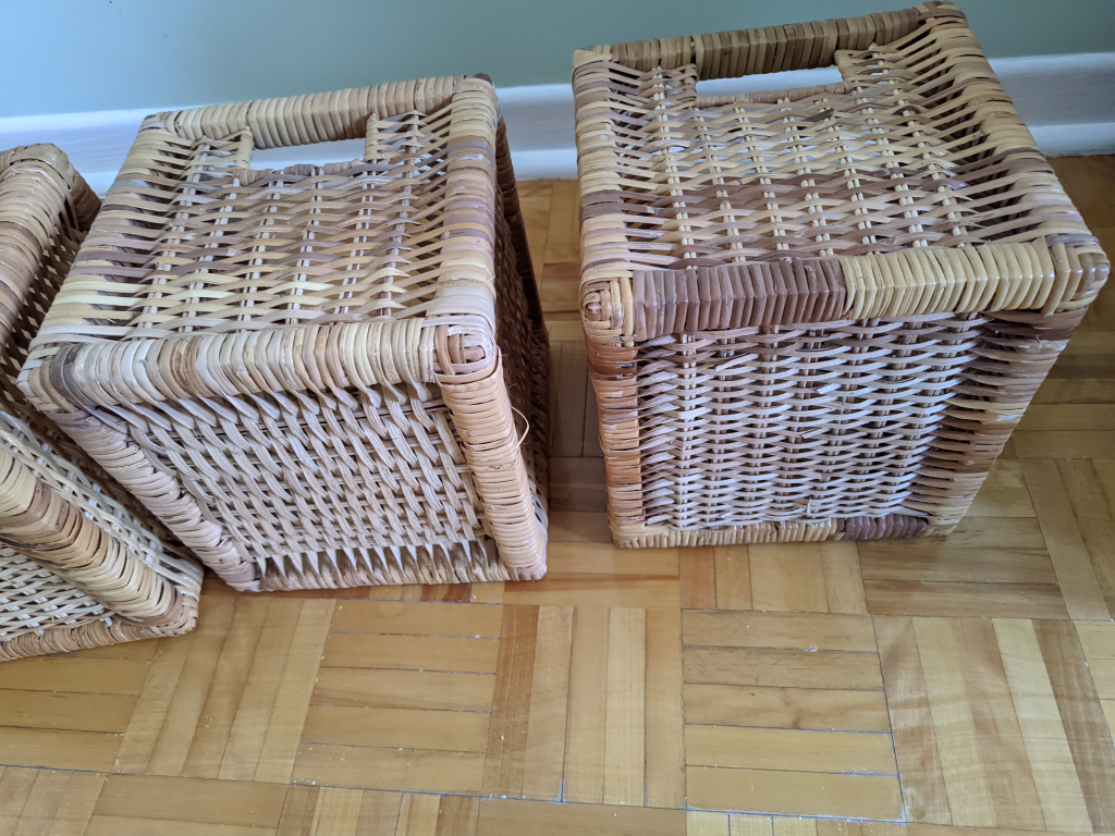 Rattan wicker storage bins 3 image indicator(5)