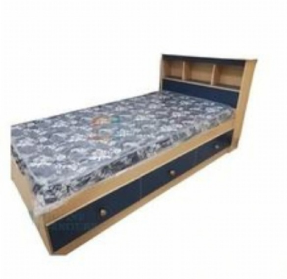 Kids Bookcase Storage Bed - Single