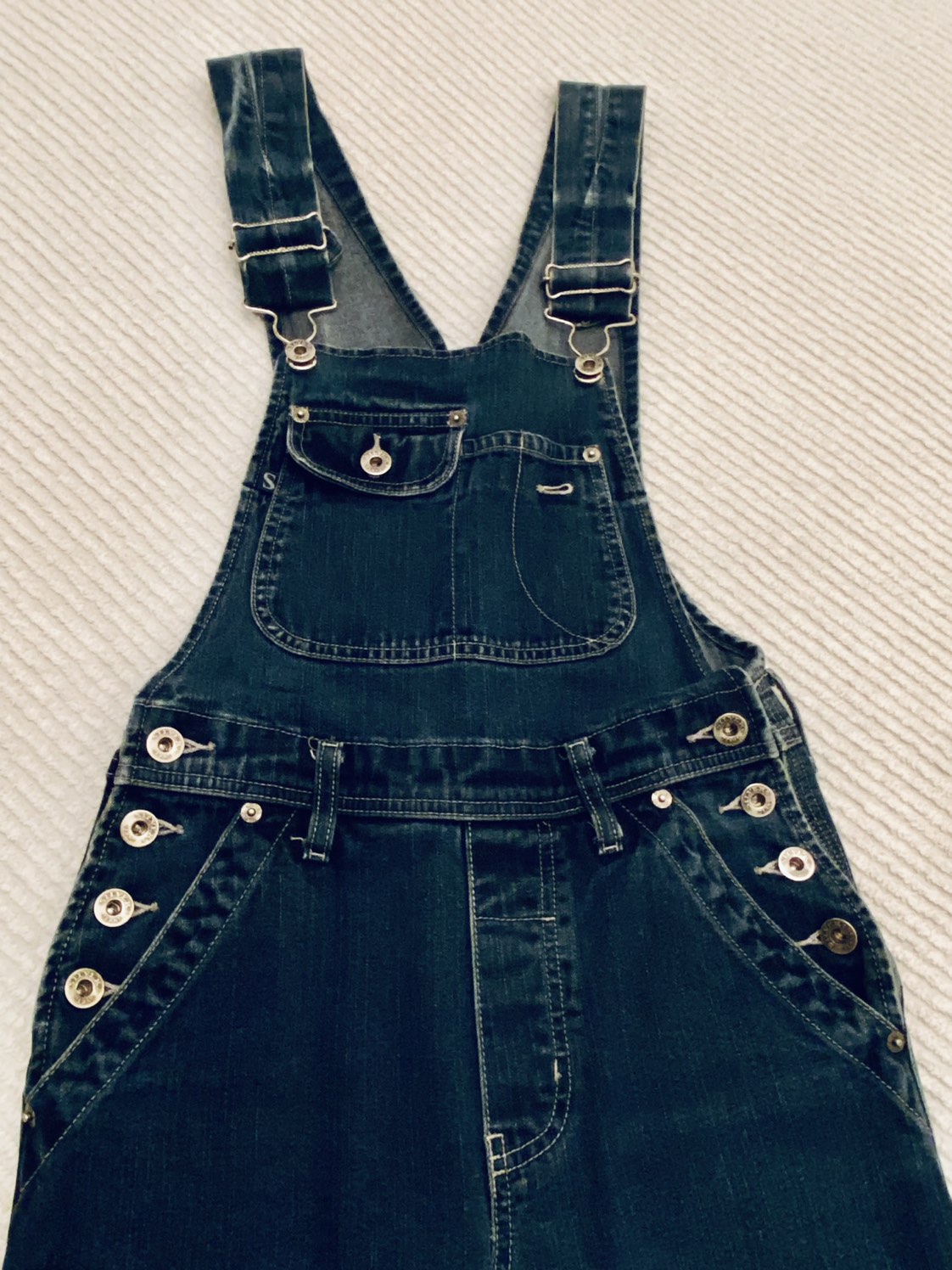 Flared Silver Brand Overalls Ladies Sz. 4 - photo 2