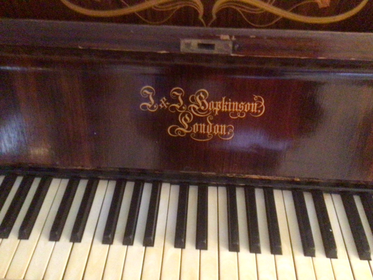 Antique upright grand piano image indicator(3)