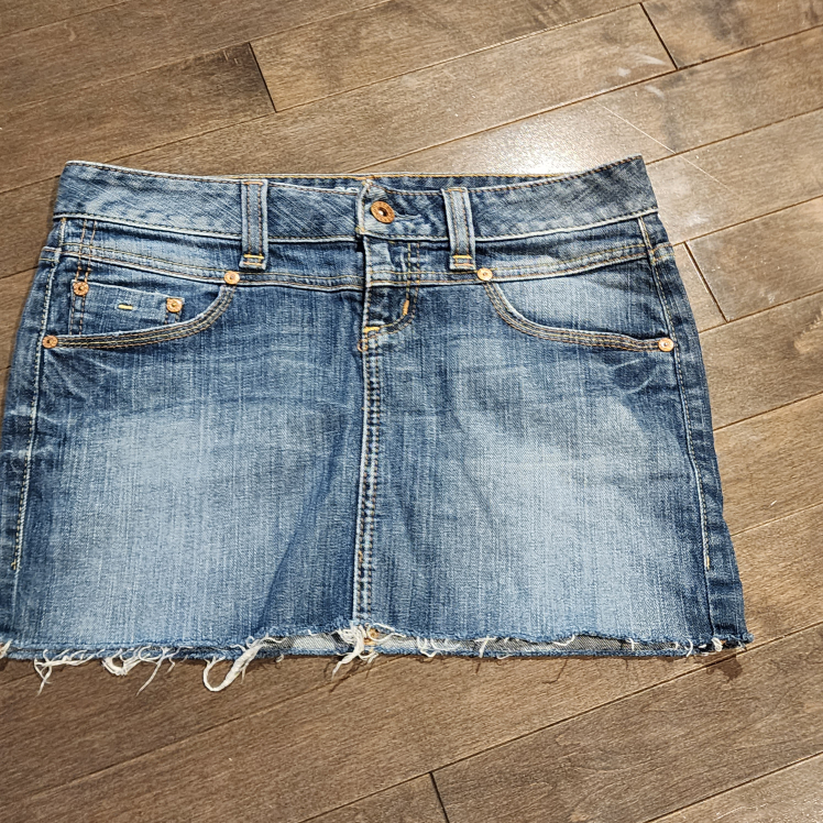 Denim Miniskirt Size 26 thumbnail