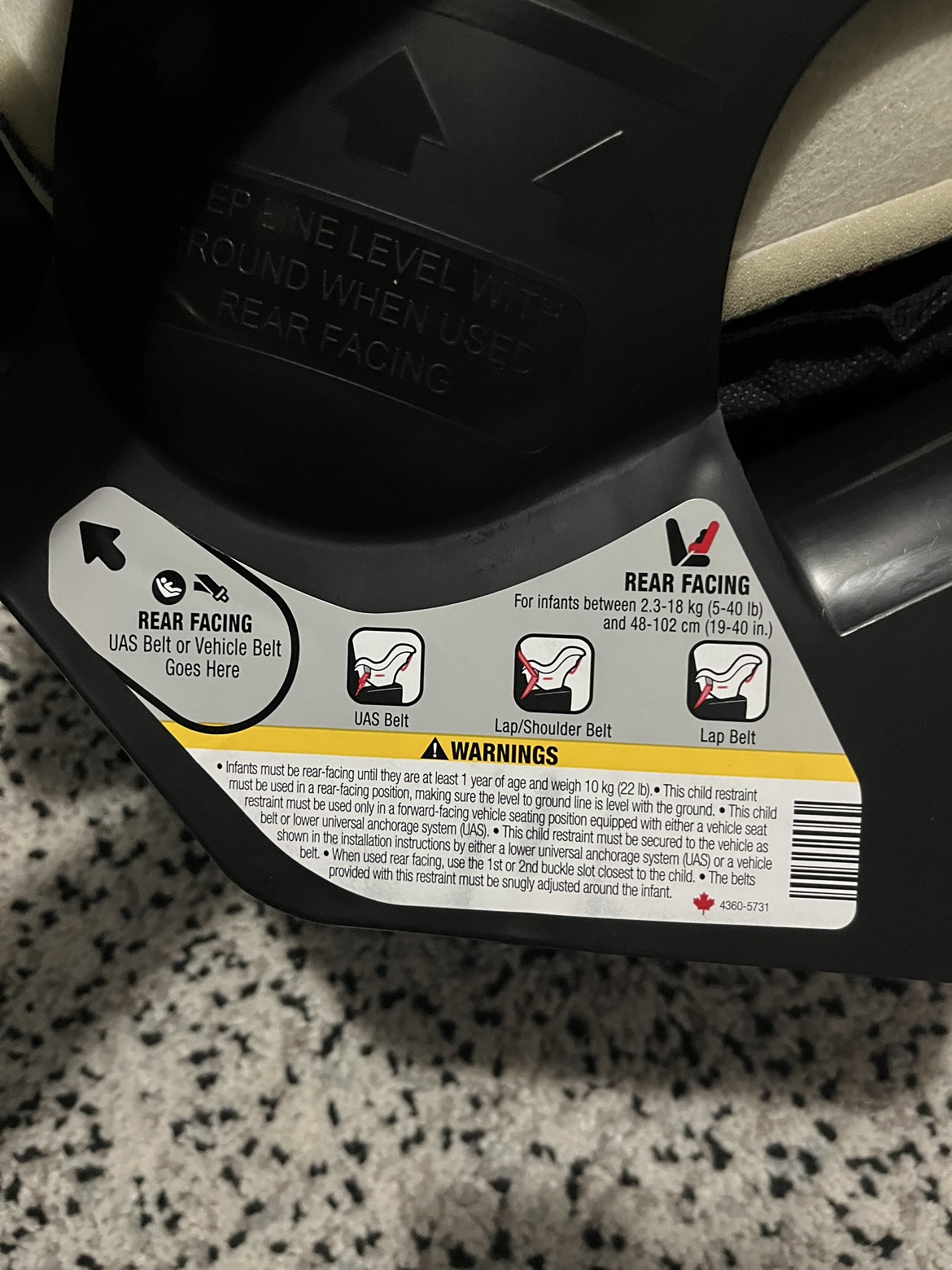 Car seat. Cosco brand. Used once - photo 4