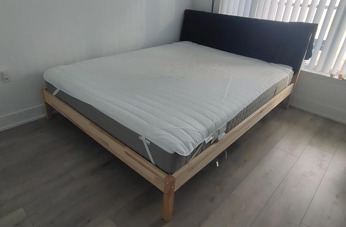 Ikea bedframe with mattress thumbnail