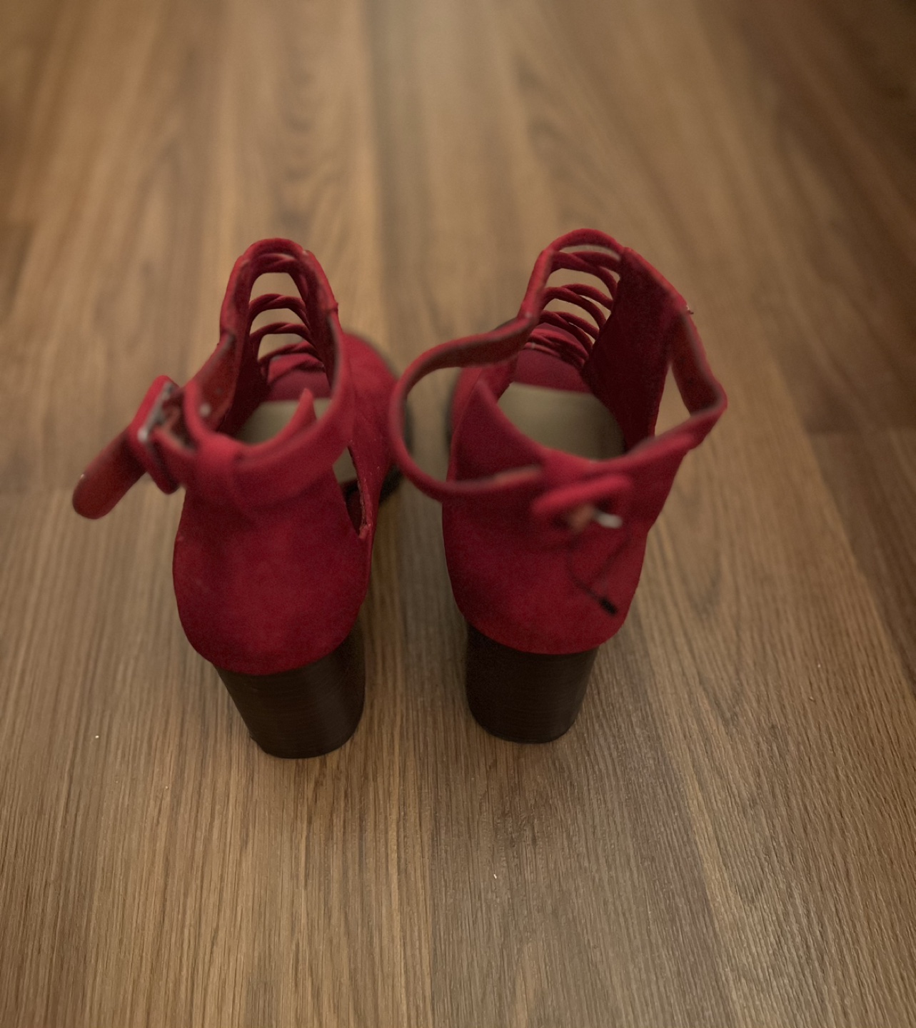 Red summer heels - photo 4
