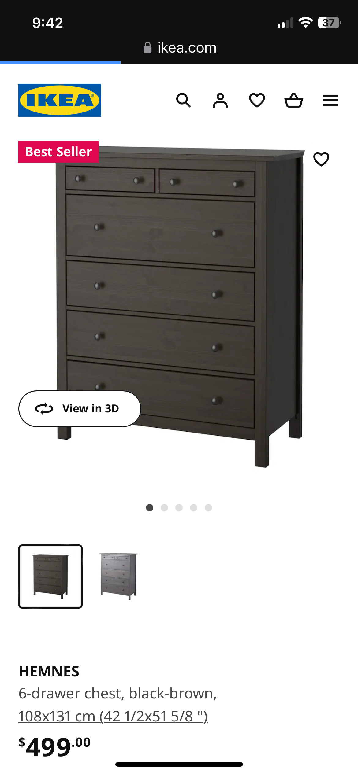 IKEA Hemnes dressers and two night tables - photo 5