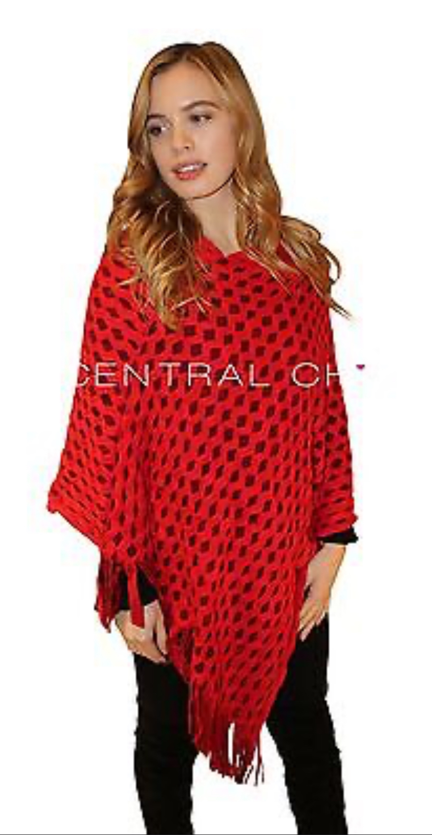 Knitwear Thick Poncho Cape Wrap - photo 4