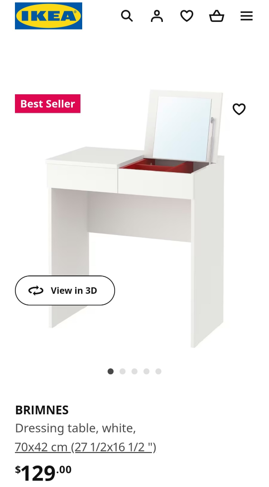 IKEA BRIMNES table thumbnail
