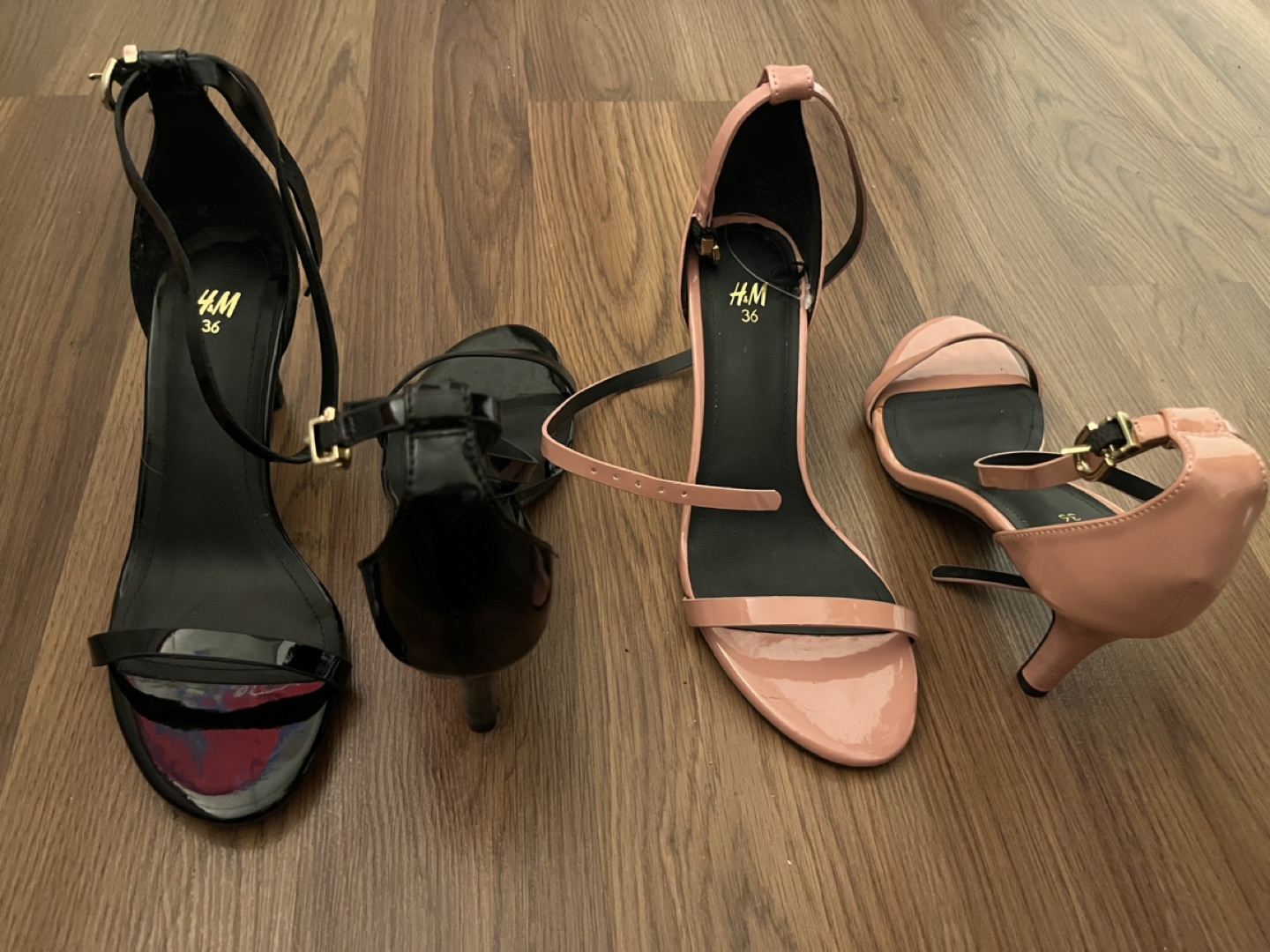 Strappy sandals - Black & Pink - 2 pairs - photo 3