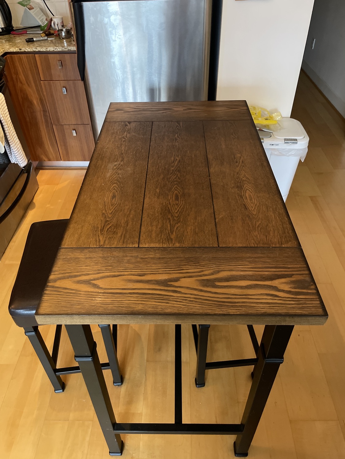 Rustic tall dining table - photo 2