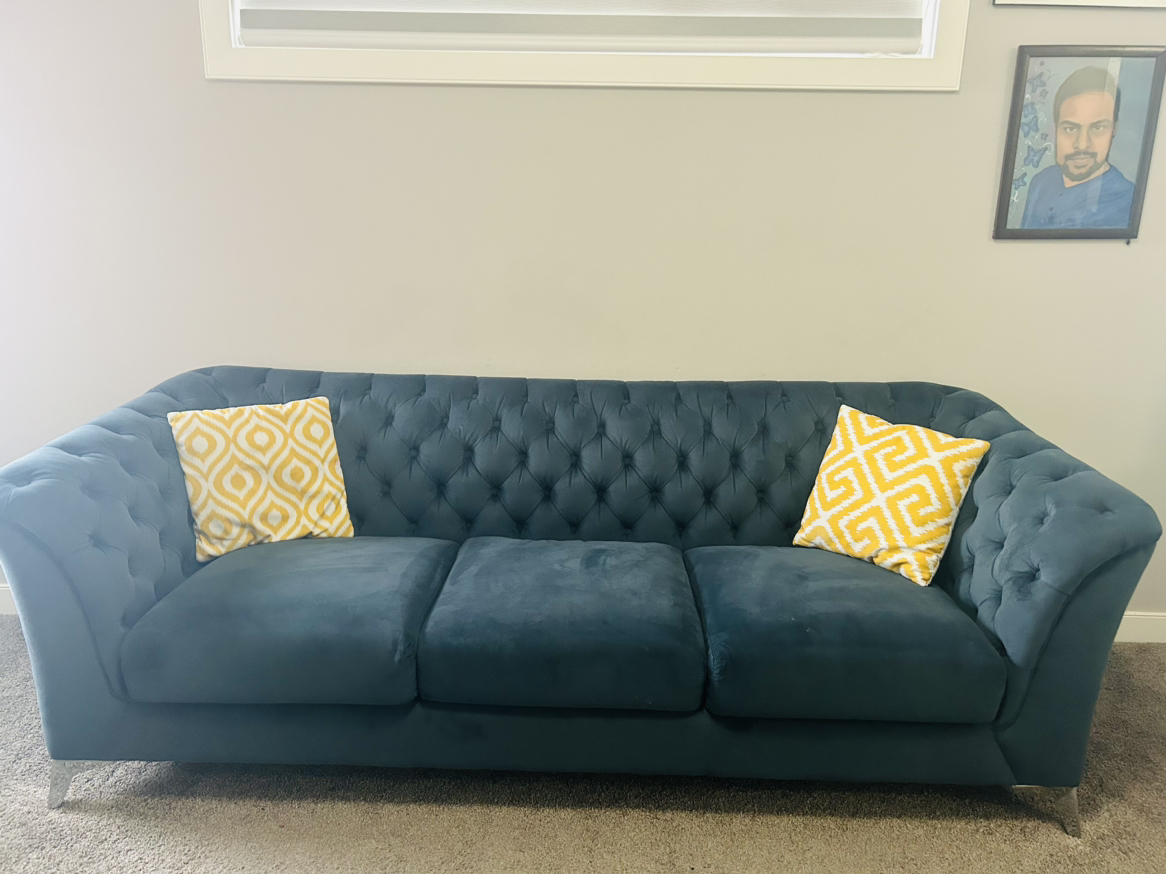 Velvet couch - Tale blue - photo 3