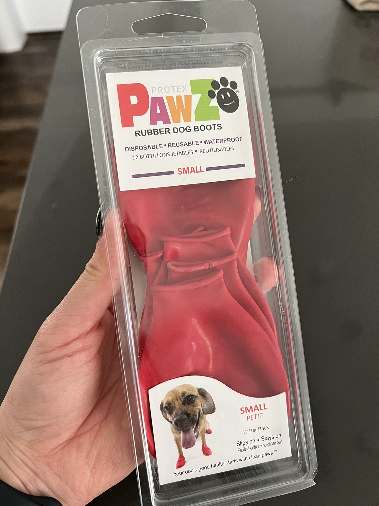 Pawz rubber dog boots