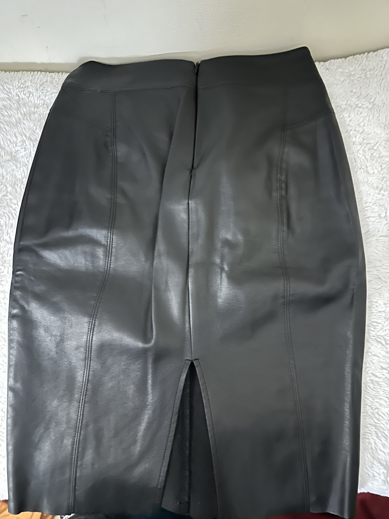 Leather pencil skirt - photo 2