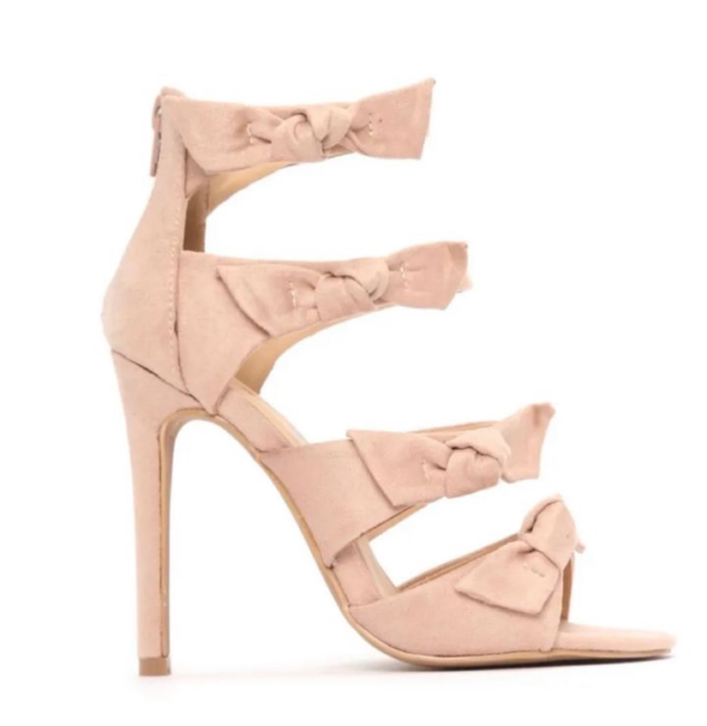 Fashion Nova' Blush Bows Heels