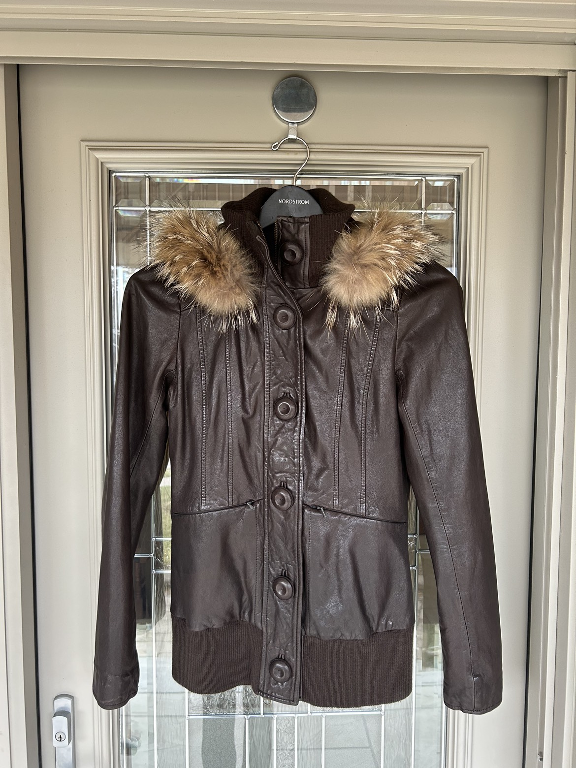 MACKAGE BROWN LEATHER WOMEN’S JACKET