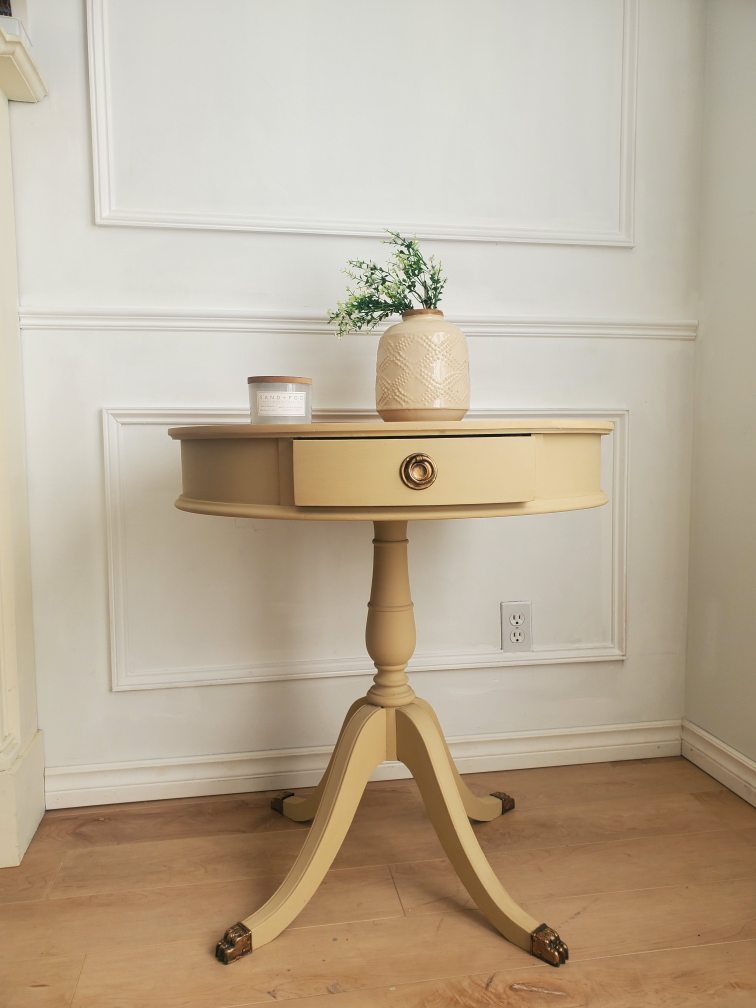 Refinished Antique Pedestal Table!