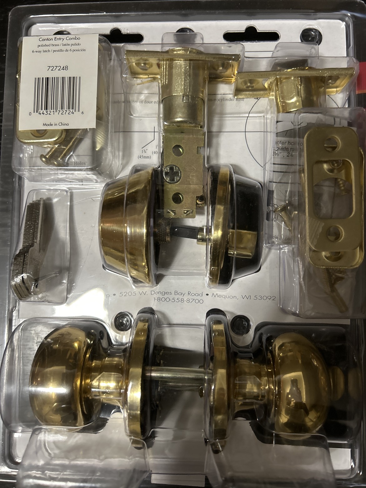 Door knob lock and deadbolt combo set image indicator(3)