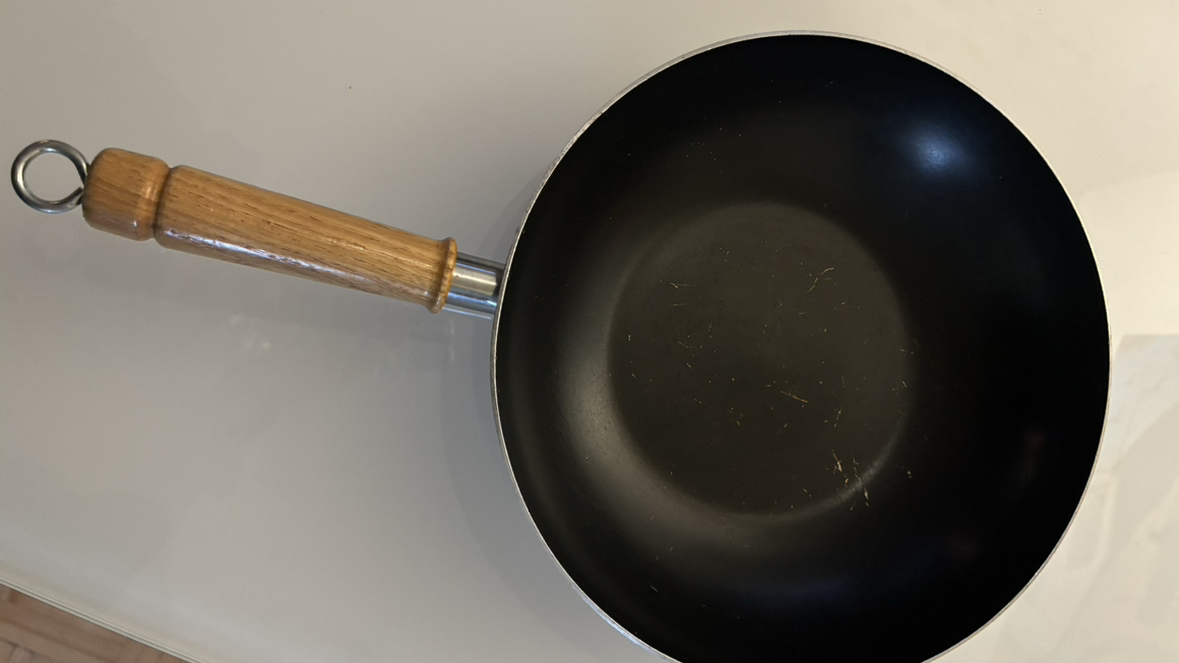 Vintage MIRRO Non-stick 8" Wok Wood Handle - photo 3
