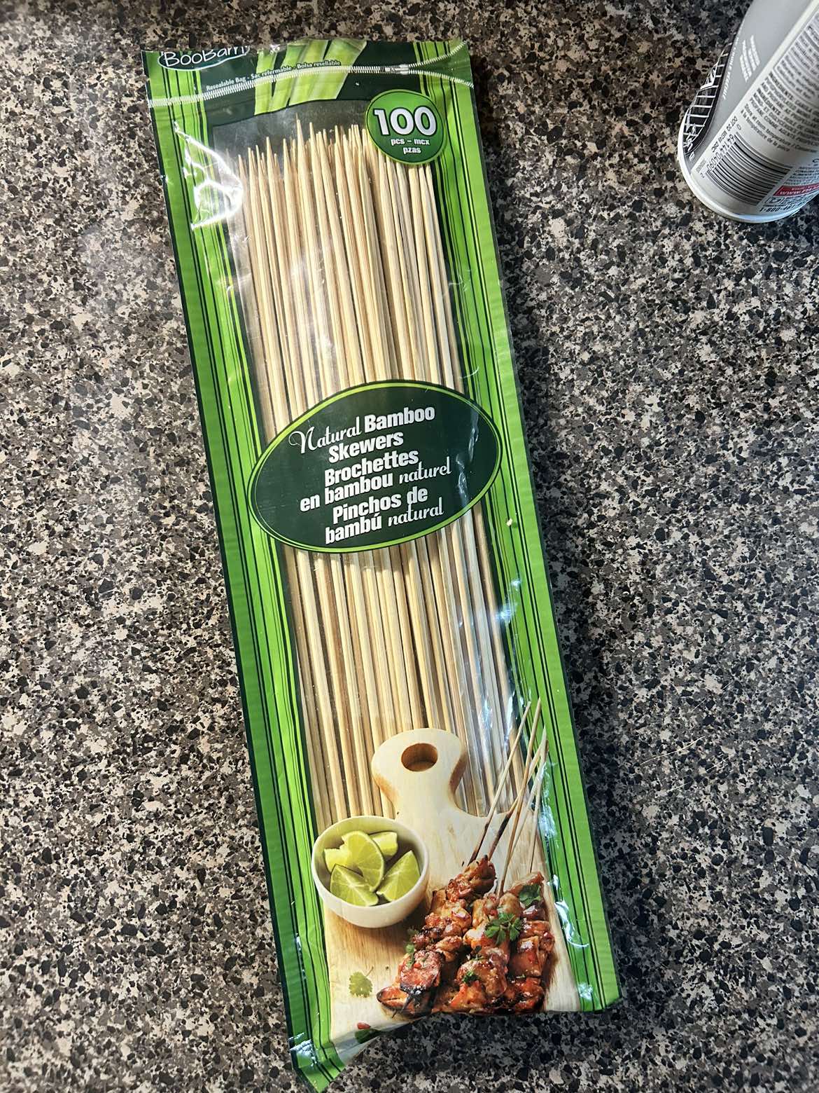 90(ish) natural bamboo skewers thumbnail