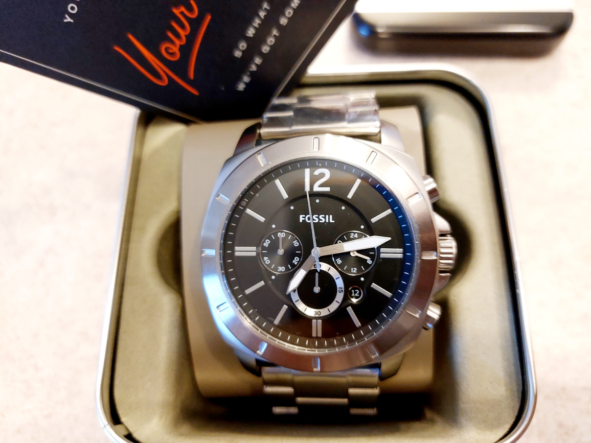 New Stainless steel Fossil watch