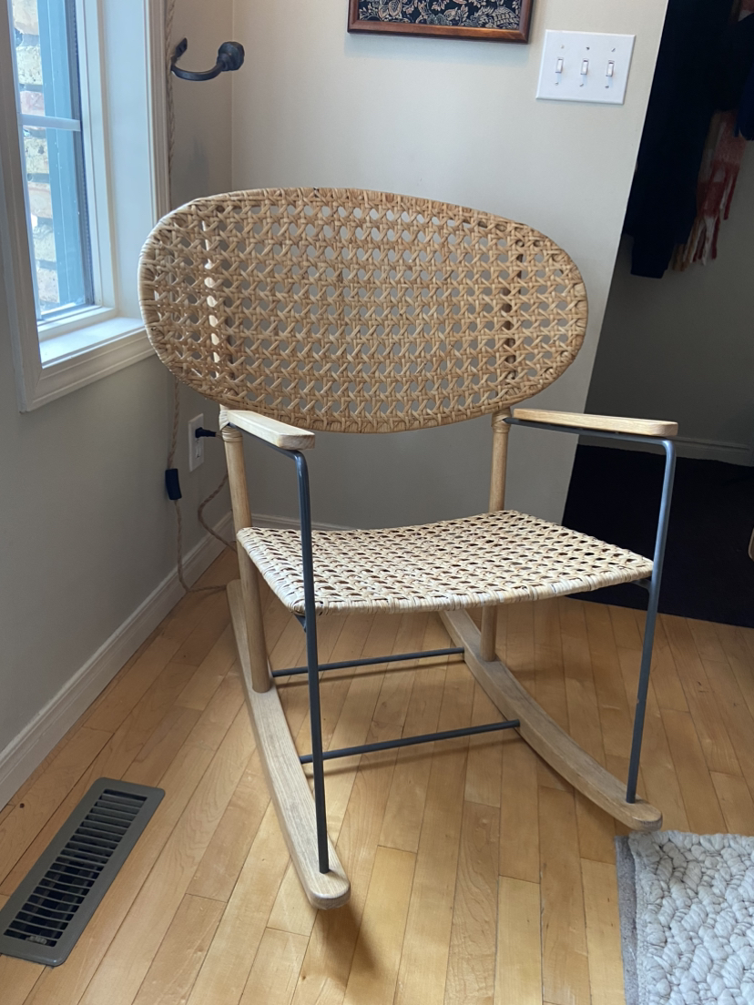 Ilea Gronadal Rocking Chair - Solid Wood and Steel Frame - photo 3