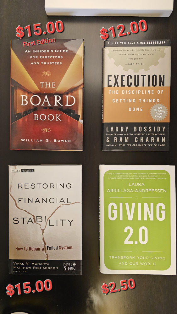 The Board Book/ Execution/ Restoring/ Giving..