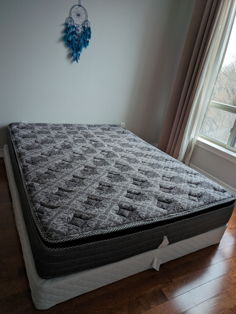 Queen size mattress with box spring included (pet / bug free) - photo 4
