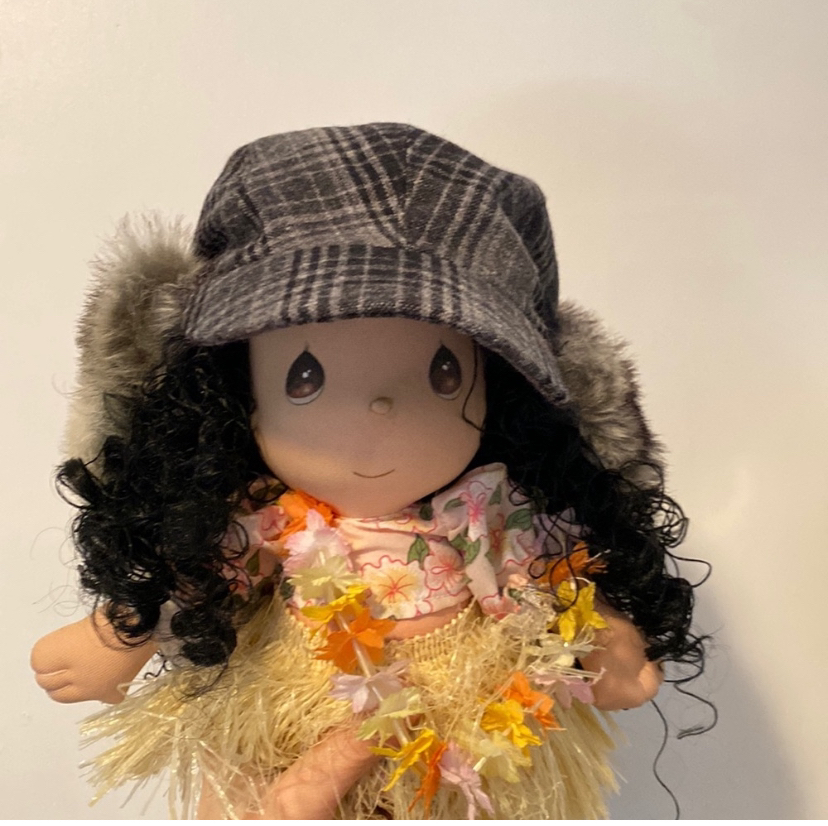 Unisex Grey Plaid Print Design Trappers Hat - photo 2