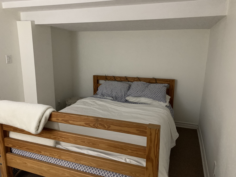 Queen size solid wood bed frame