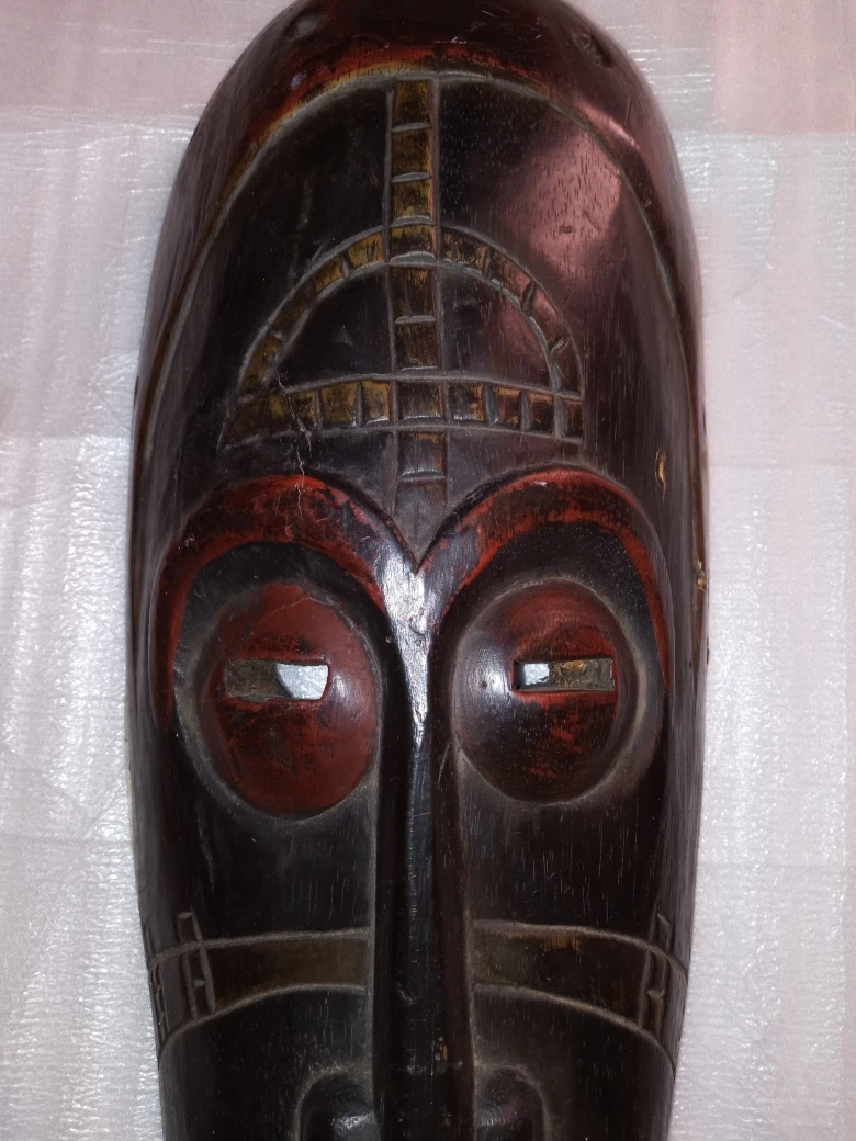 🥕 Decoration: African Wooden Face Mask image indicator(3)