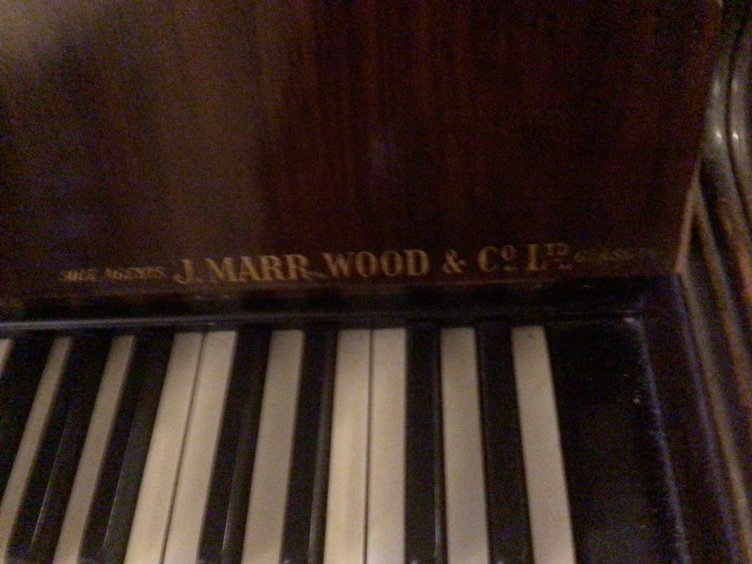 Antique upright grand piano image indicator(7)