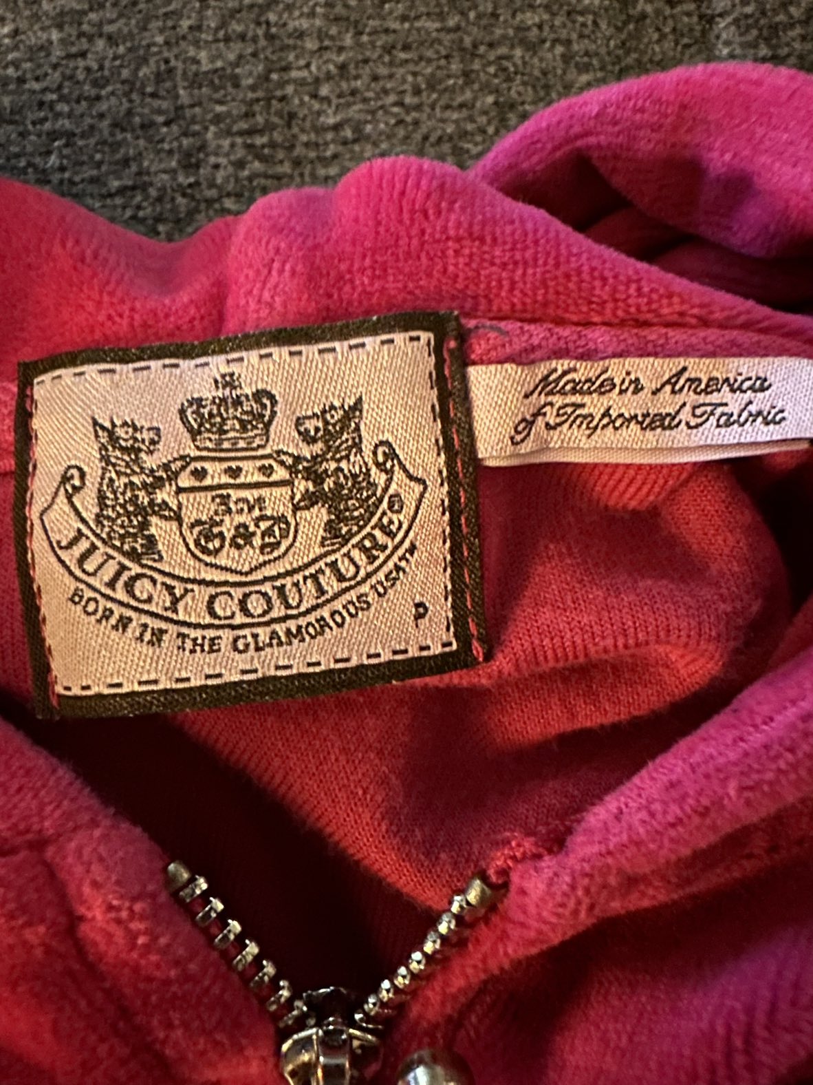 Velour C'est La Juicy Hoodie in Rose Pink - photo 3