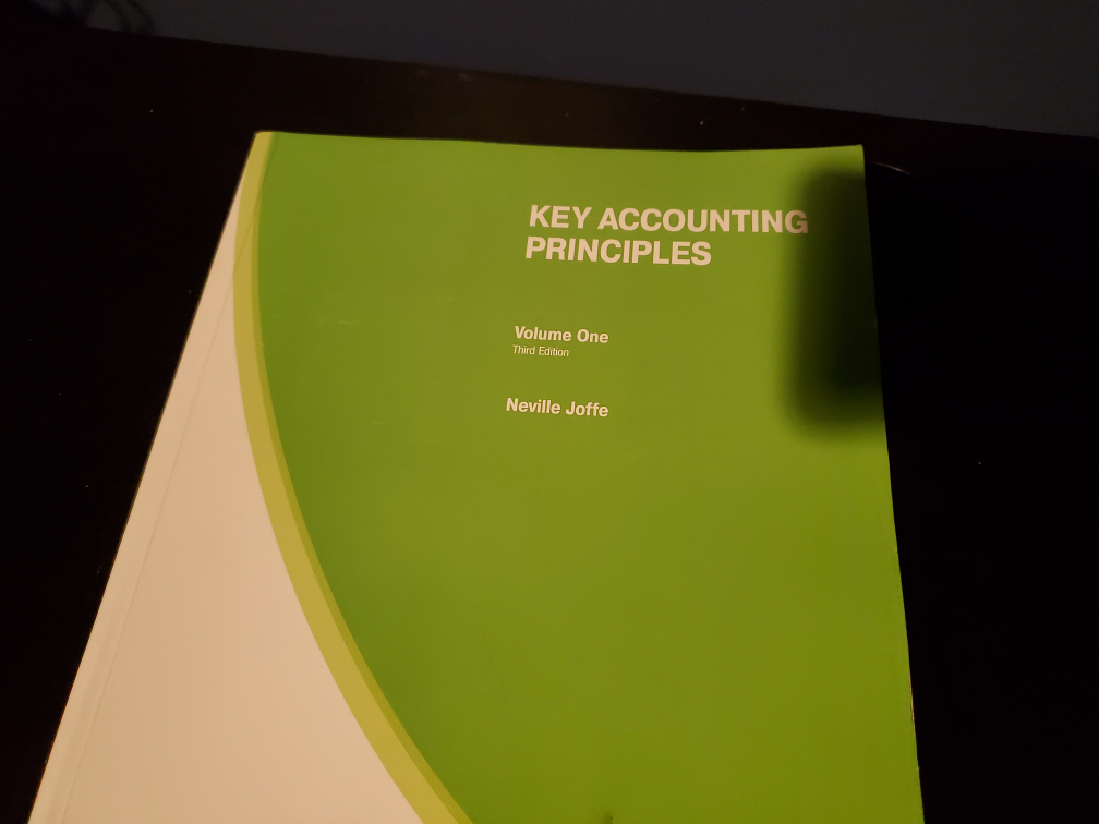 Key accounting principal textbook.