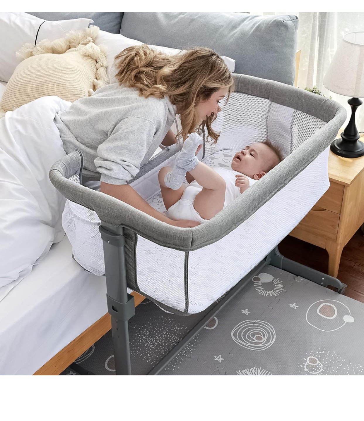 その他 NEWBORN TCBunny 2-in-1 Baby Bassinet & Bedside Sleeper | Karrot
