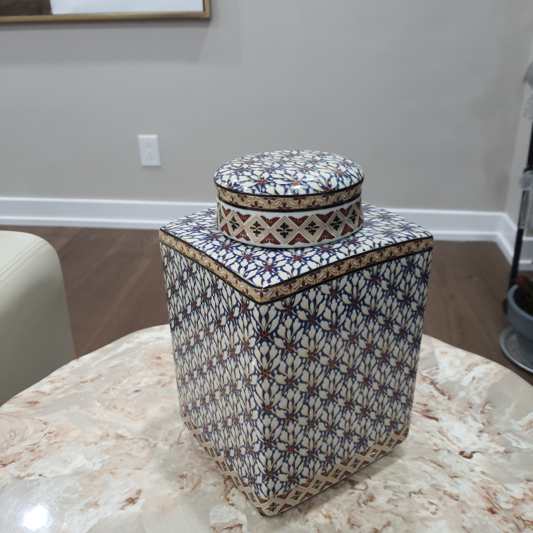 Cobalt Blue Square Porcelain Ginger - photo 2