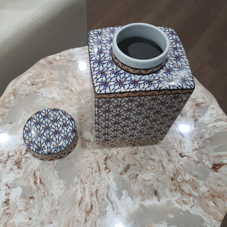 Cobalt Blue Square Porcelain Ginger - photo 4