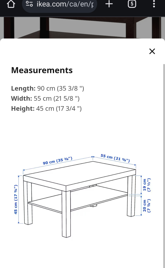 IKEA LACK coffee table (black) - photo 5