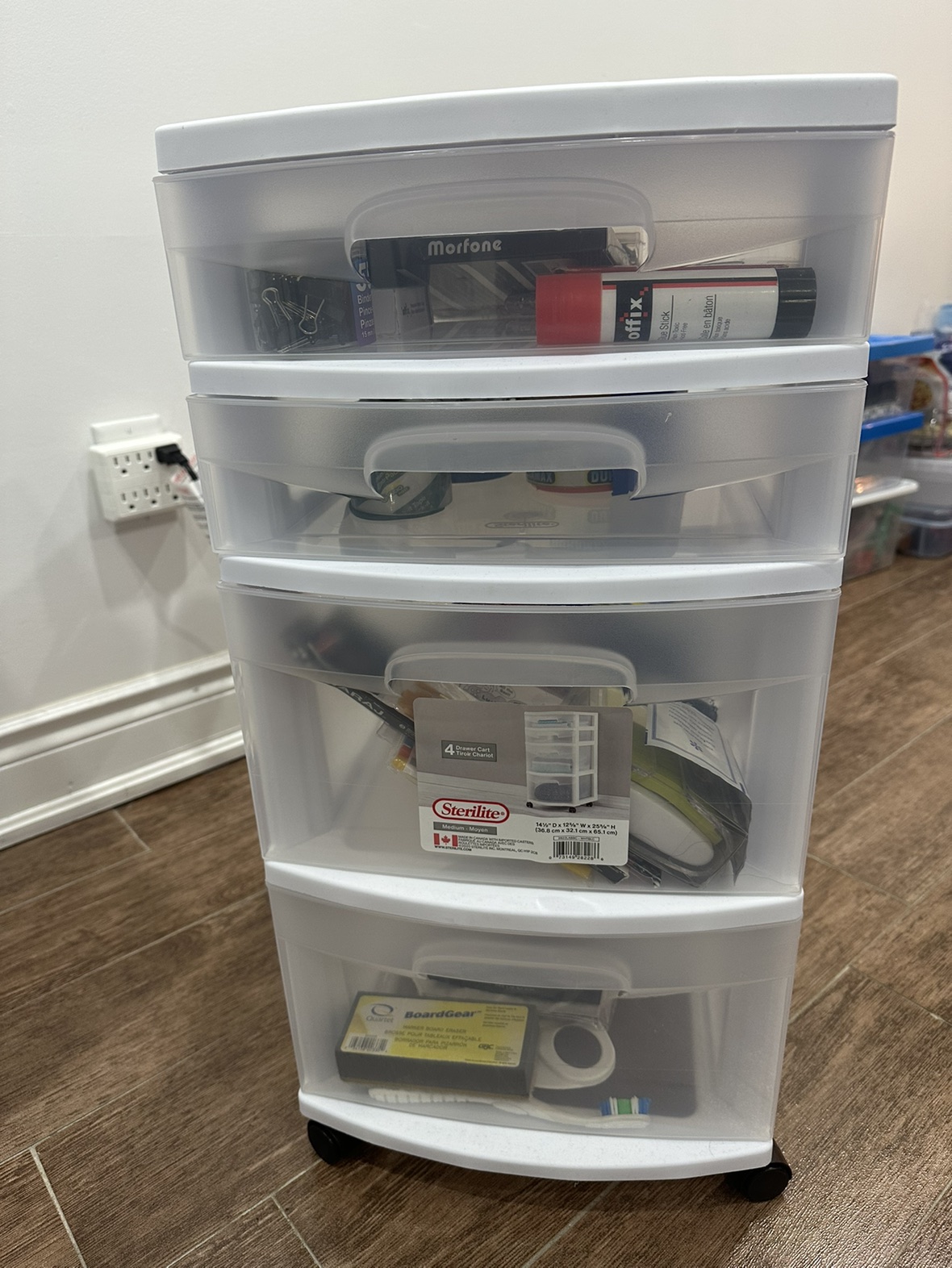 BRAND New-30$ each-Two sterlite/plastic storage drawers - photo 3
