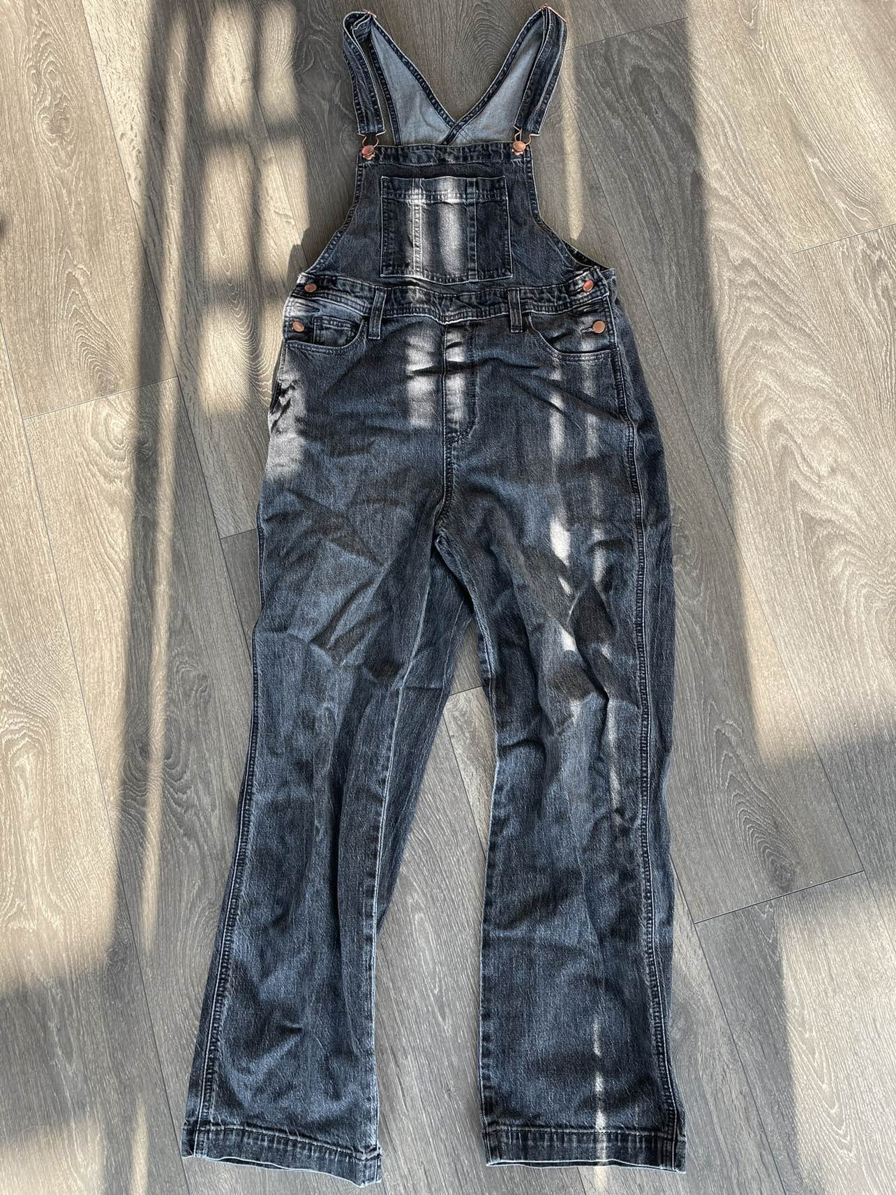 Black Jean Overalls