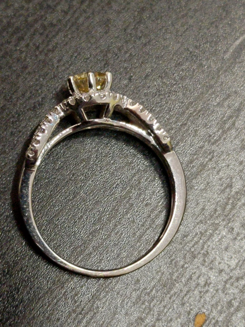 Engagement Ring Fancy Yellow (Canary Yellow) - photo 5