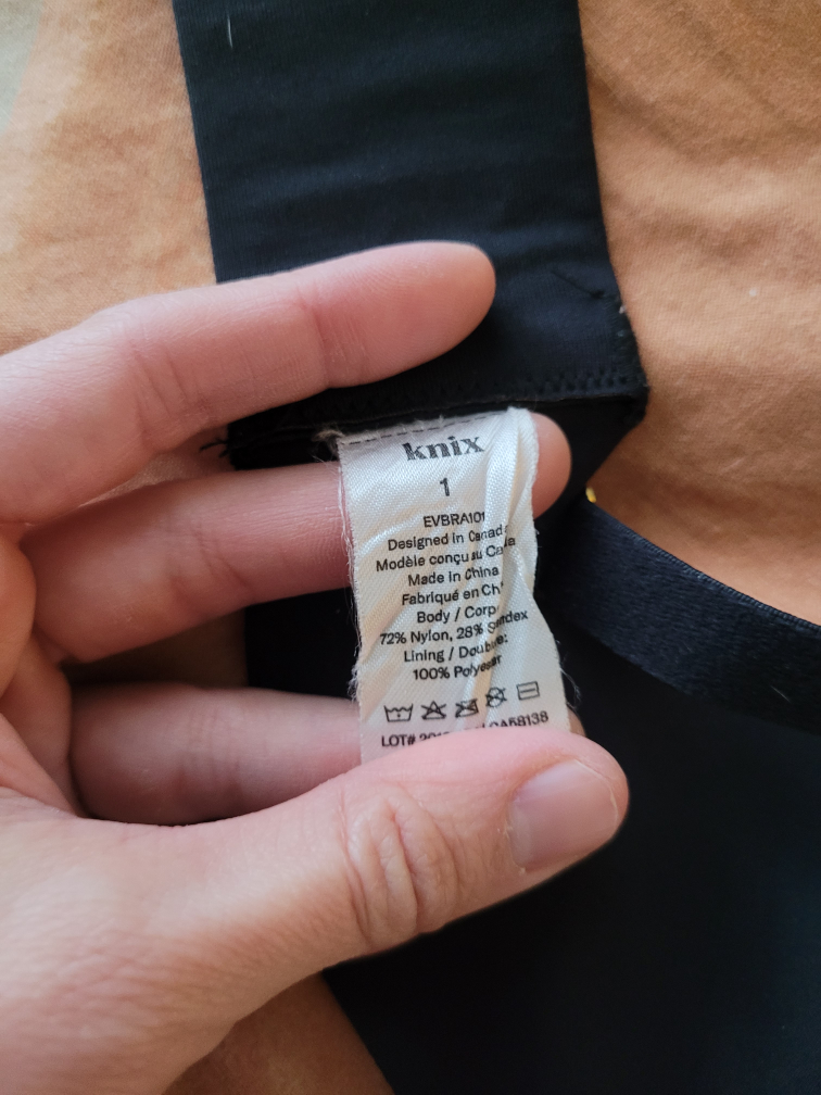 EUC Knix Black Wingwoman Contour Bra Size 1 - photo 3