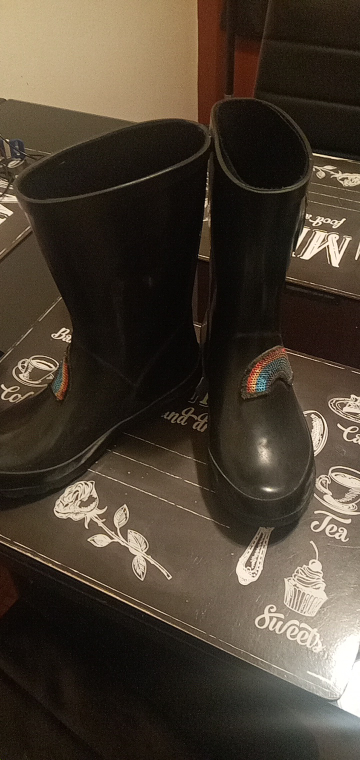 girls rain boots size 2 - photo 2