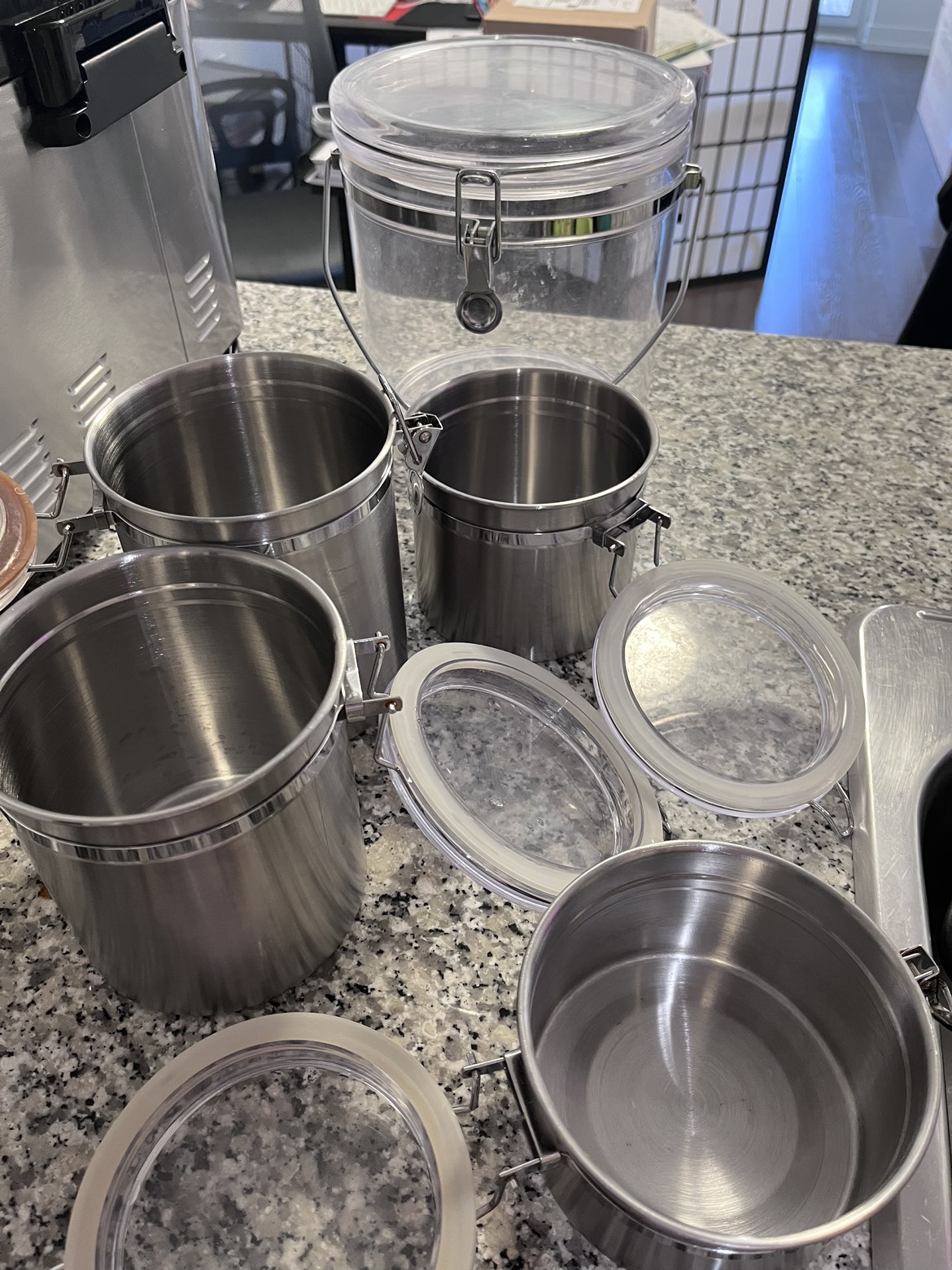 Airtight metal Kitchen containers - photo 4