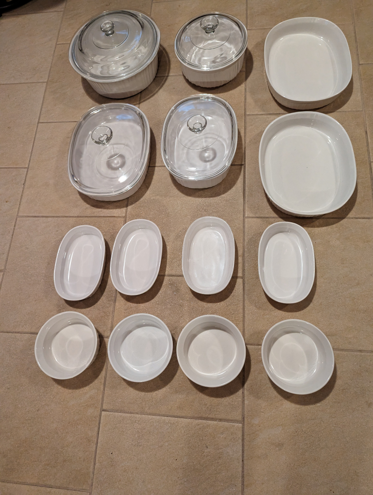 Corningware 18 piece French White set - photo 2