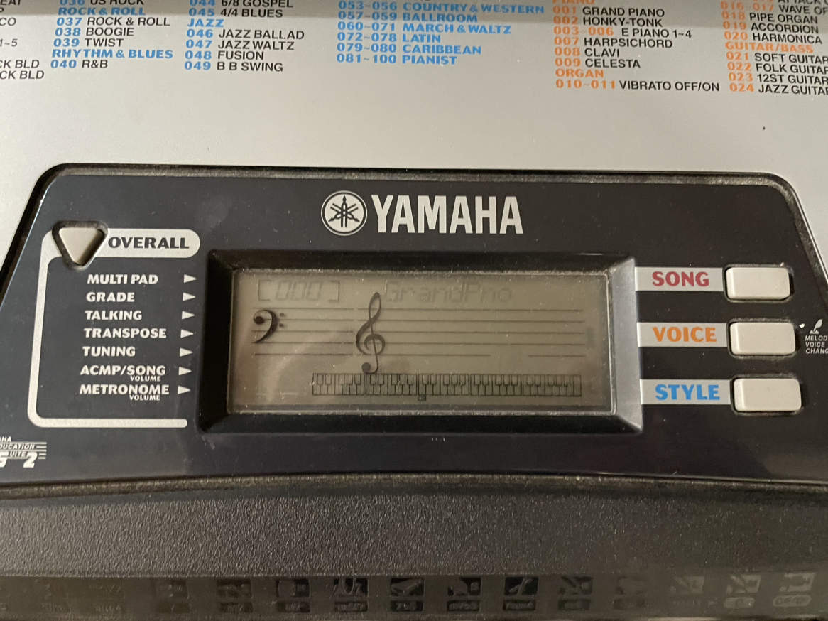 Yamaha PSR - 175 Keyboard with Stand - photo 4