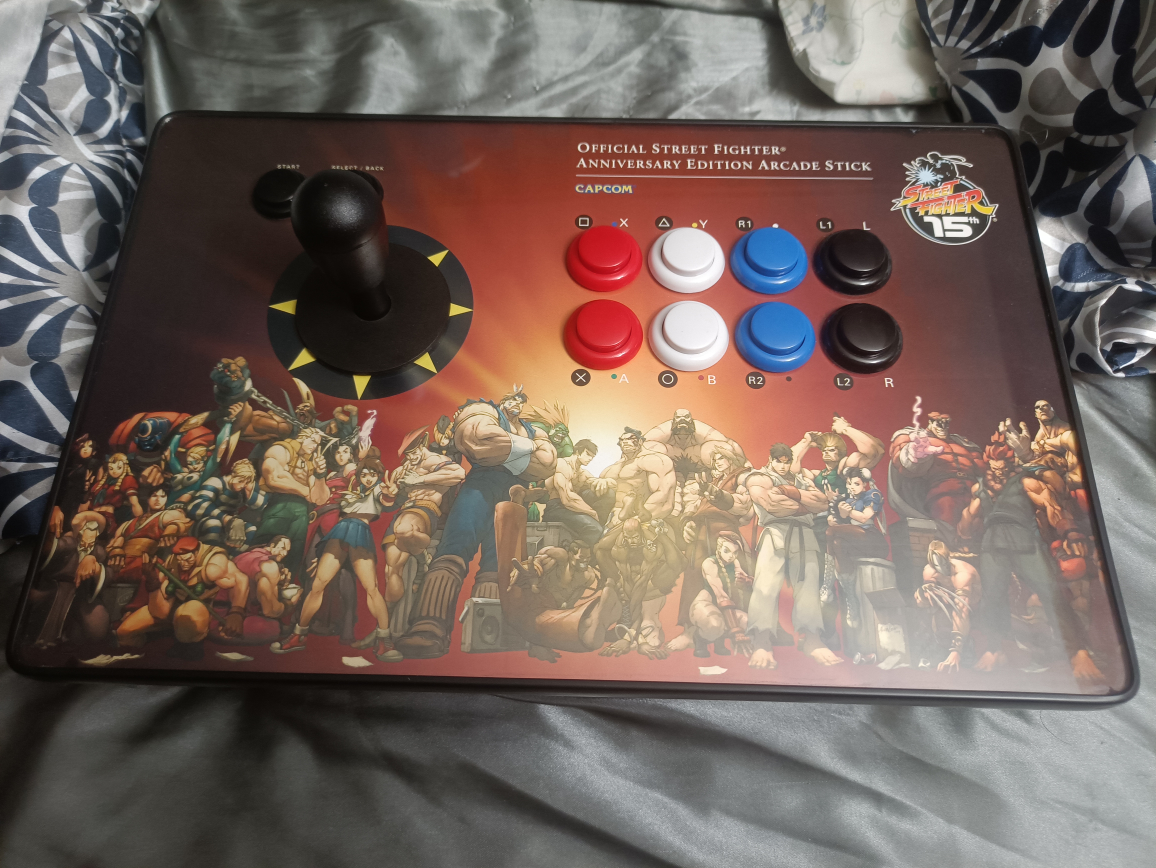 nubytech streetfighter 15th anniversary arcade stick ps2/xbox - photo 2