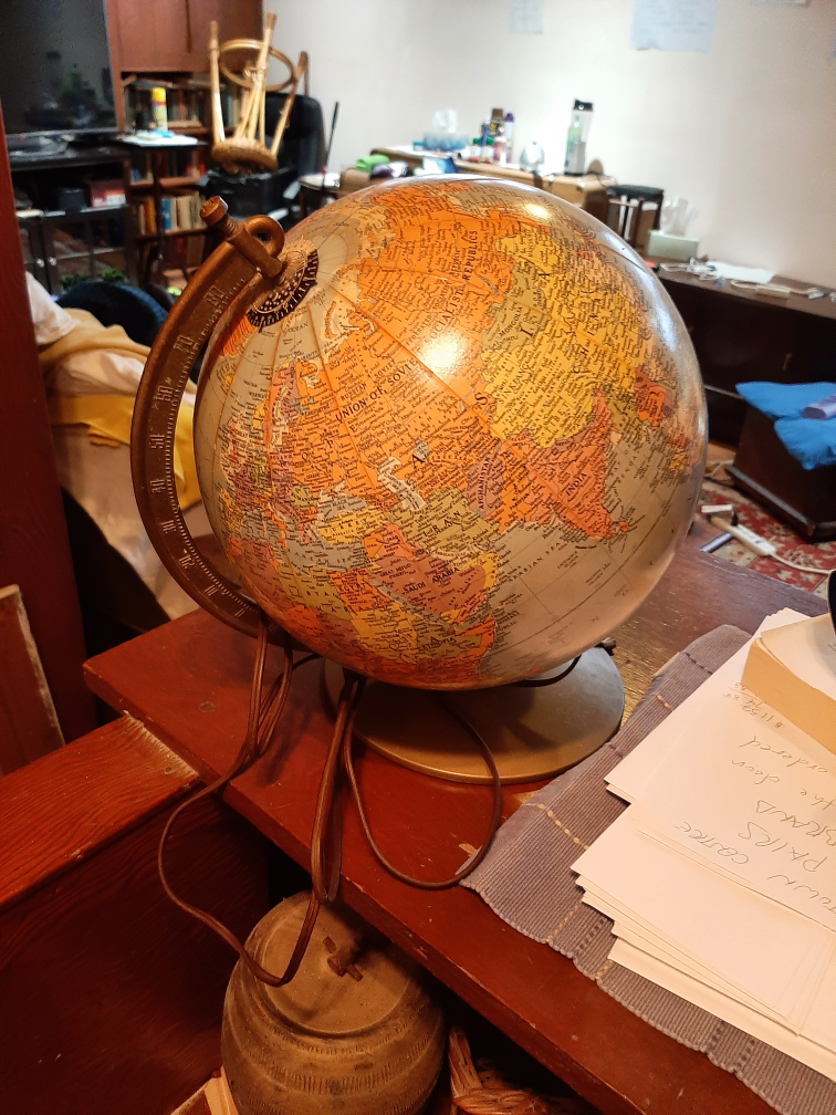 10 inch world map globe thumbnail
