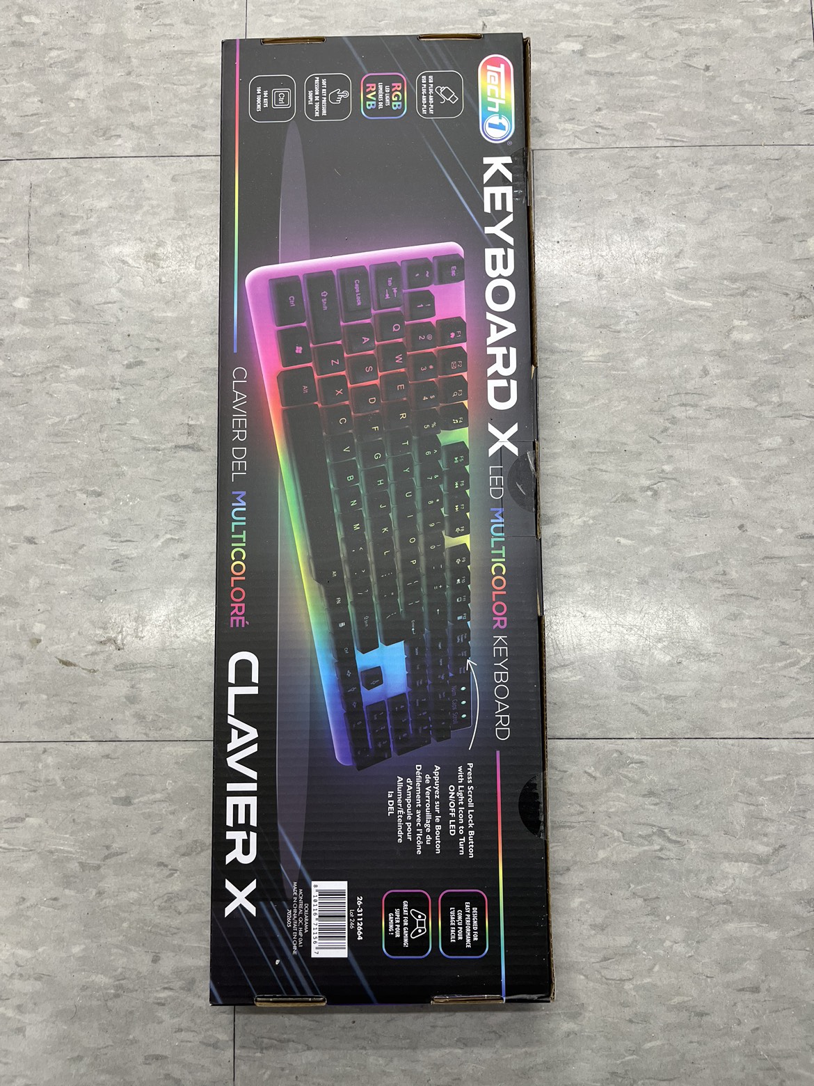 Gaming keyboard RGB color thumbnail